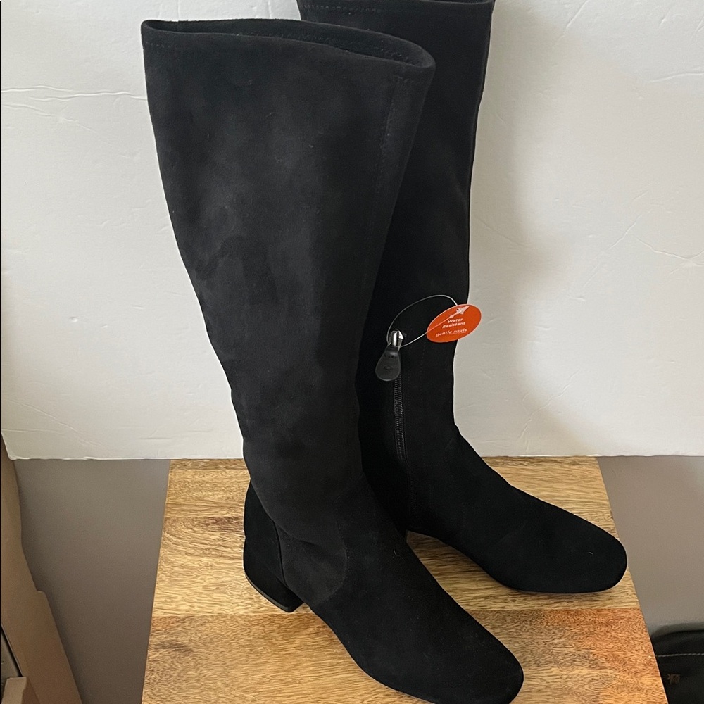 Gentle Souls by Kenneth Cole Black Suede Knee Boots
